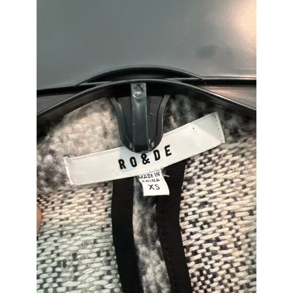 Ro + De size XS wool blend poncho jacket - Picture 4 of 5